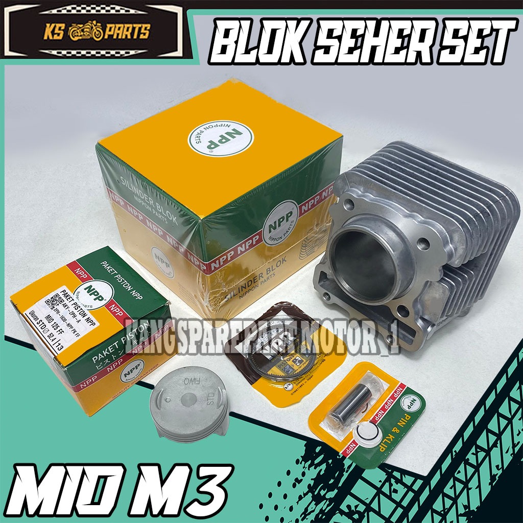 BLOK SEHER CYLINDER BLOK ASSY MIO 125 M3  MIO SOUL GT 125 NPP ( MIO 125 ) ORIGINAL PRESISI JAPAN