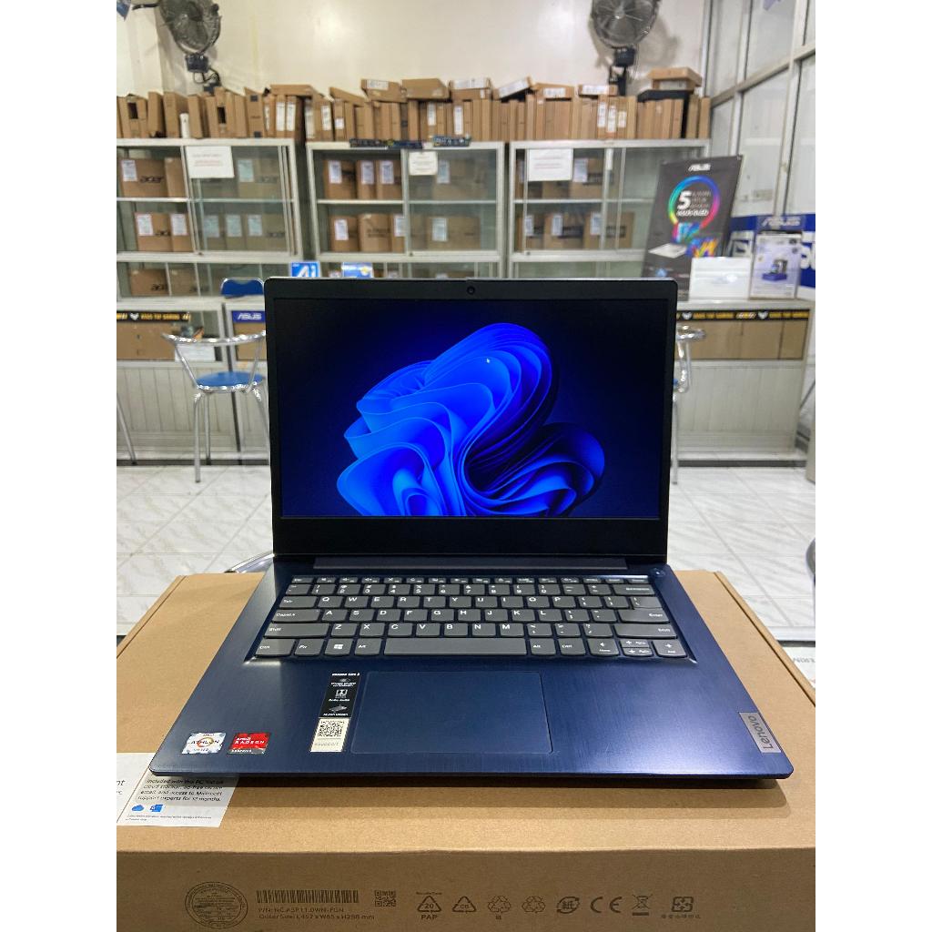 Laptop Second Lenovo IdeaPad Slim 3 AMD Athlon Silver 3050U RAM 4GB SSD 256GB Layar 14" FHD Windows 