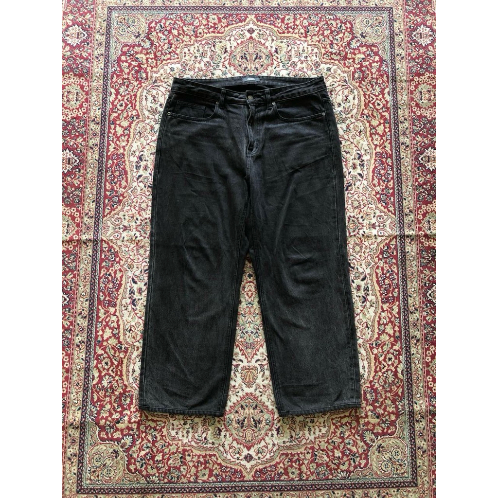 Celana Musinsa standard denim wide pants HG345