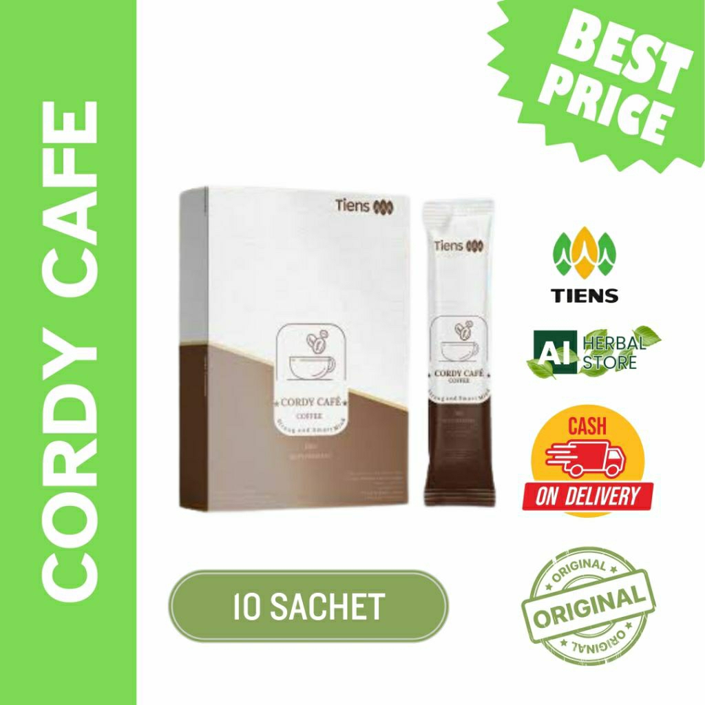 

CORDY CAFE BLACK AND 3 IN 1 TIENS CORDYCEPS KOPI KUAT STAMINA DAN VITALITAS