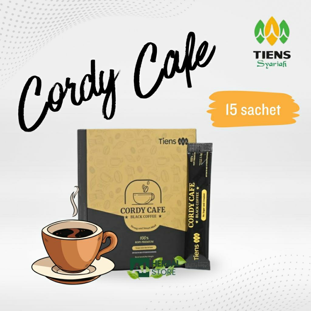 

CORDYCAFE 3 IN 1 DAN CORDYCAFE BLACK CORDYCEPS TIENS TIASHI KOPI STAMINA DAN VITALITAS