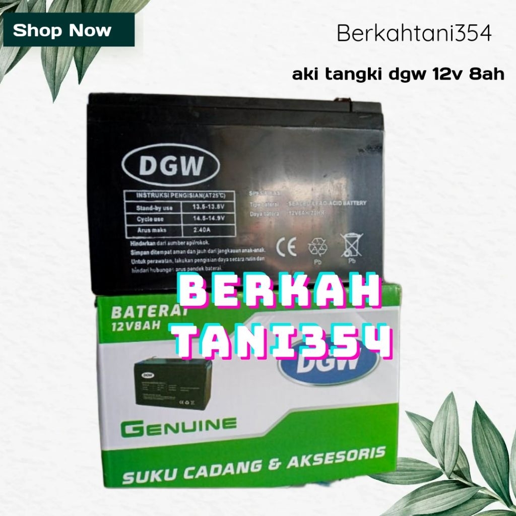 Aki dgw 12v 8ah aki tangki dgw aki dgw berkualitas suku cadang dgw aki 12volt 8ah