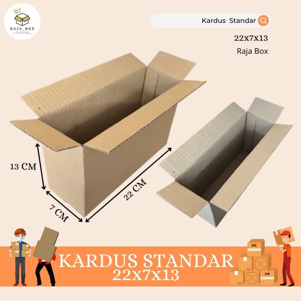 

Kardus Kemasan Box Standar 22x7x13 Kardus Packing