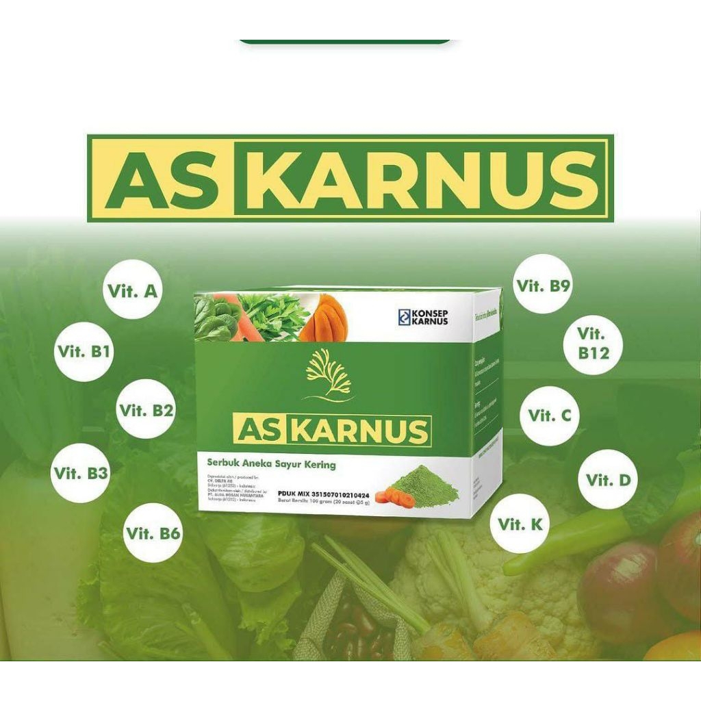 

AS KARNUS 1 SACHET | ALGA SAYUR 1 SACHET