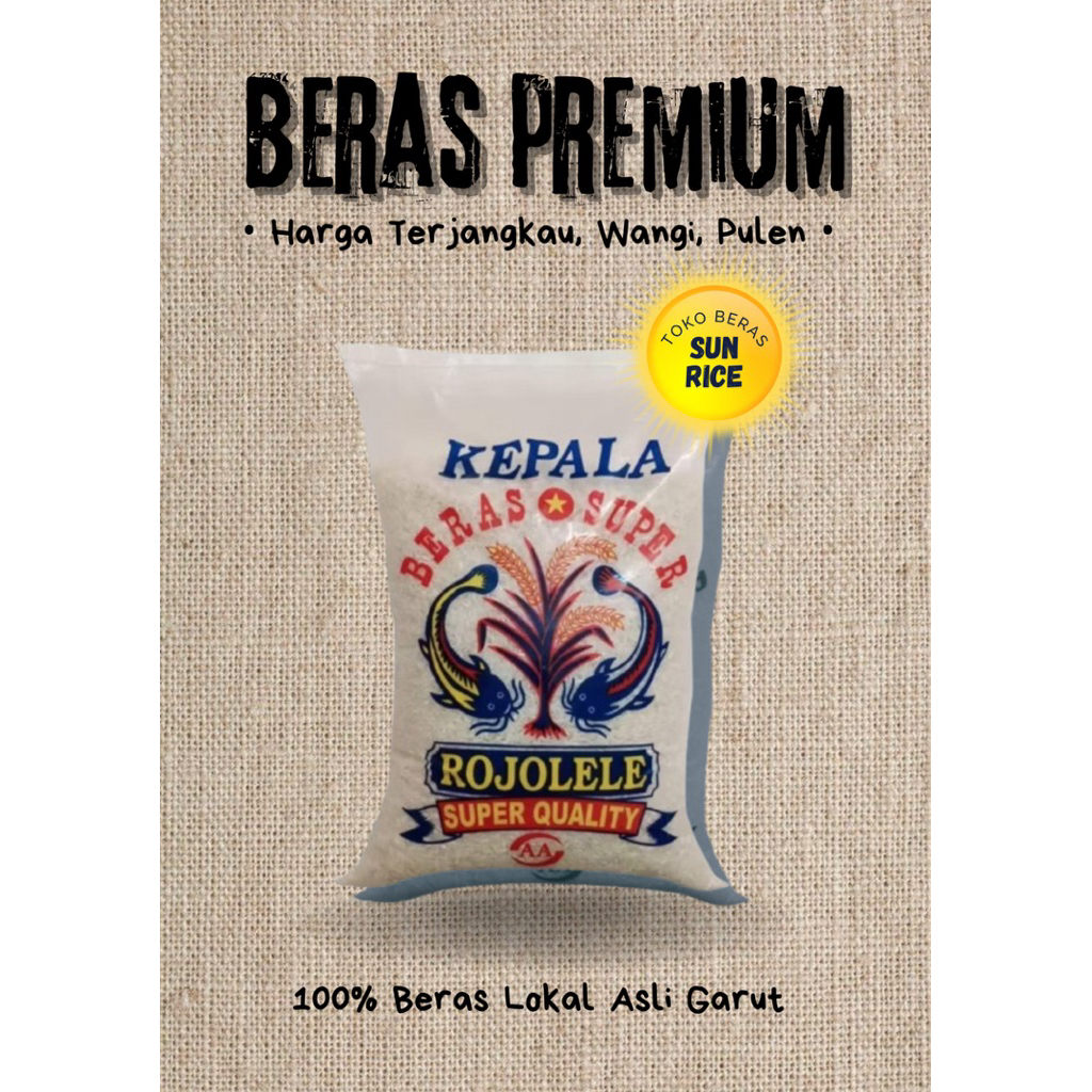 

5 Liter Beras Rojolele Super Pulen dan Wangi