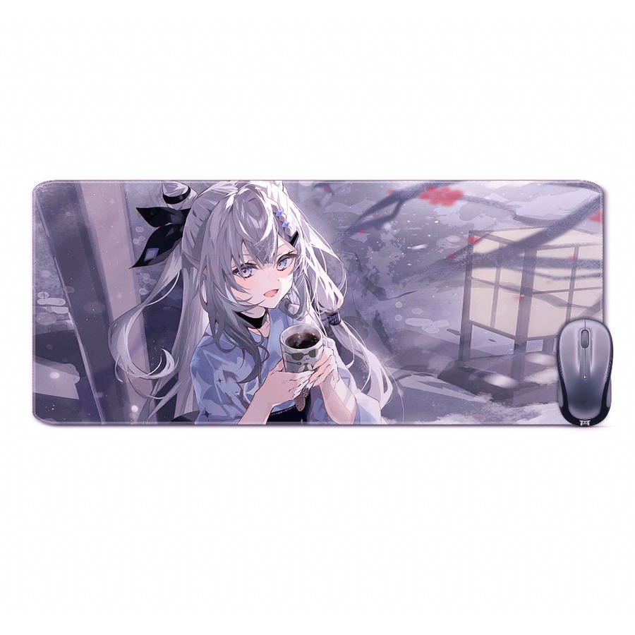 Deskmat mousepad extended anime vtuberVESTIA ZETA COFFEE-HOLO IDmaterial Rubber