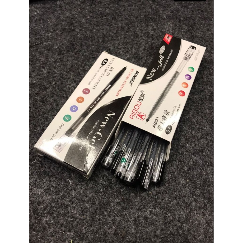 

Pulpen Gel Bonex | Aigou | isi 12 pcs