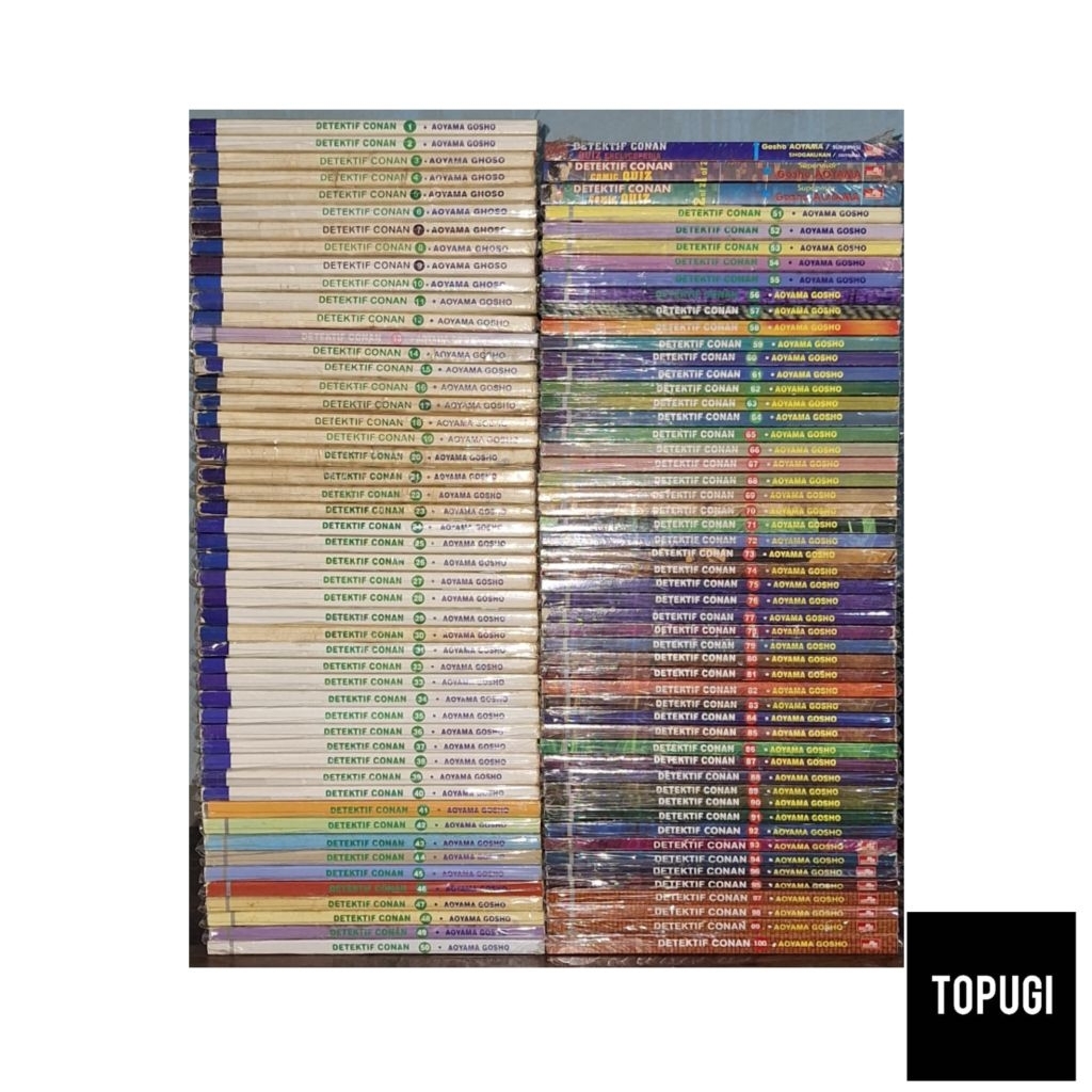 Komik Detektif Conan SET Vol. 1-50 51-60 61-70 71-80 81-90 91-100 + Detektif Conan Comic Quiz