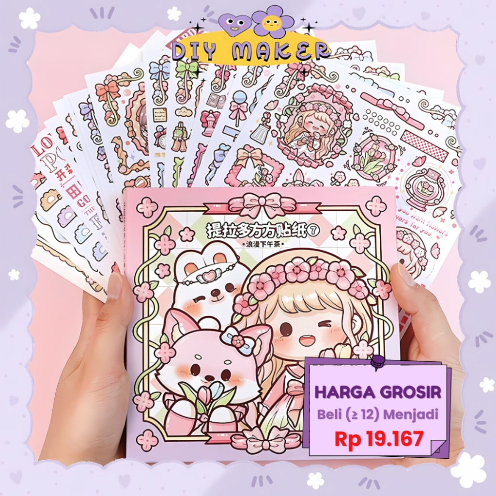 

DM Stiker 1 Pack Buat Dekor Buku Jurnal Edisi Dodogirl Romantic Girl Stiker DIY Stiker Tempel TLD114