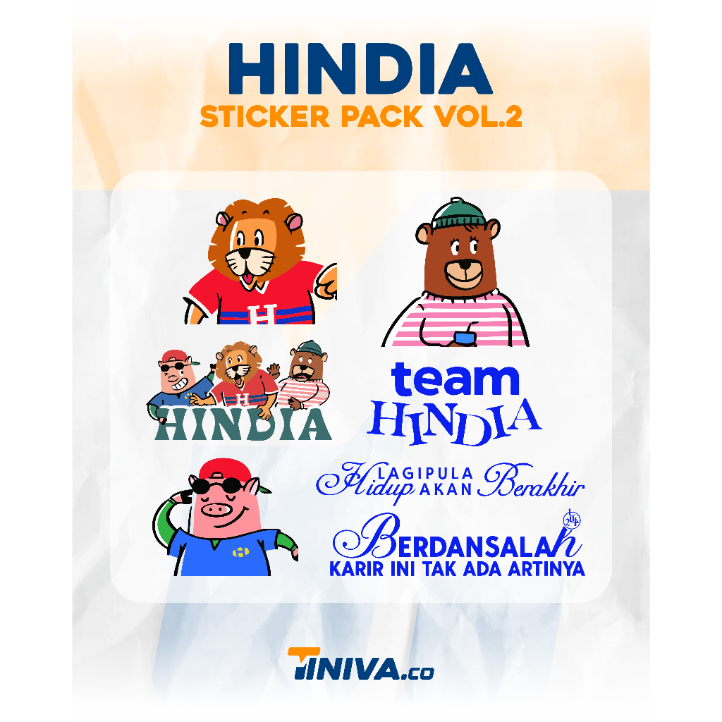 

Sticker Pack Hindia Vol.2 | Sticker Vinyl | Untuk HP, Laptop, Helm, Motor, Mobil, Tumblr