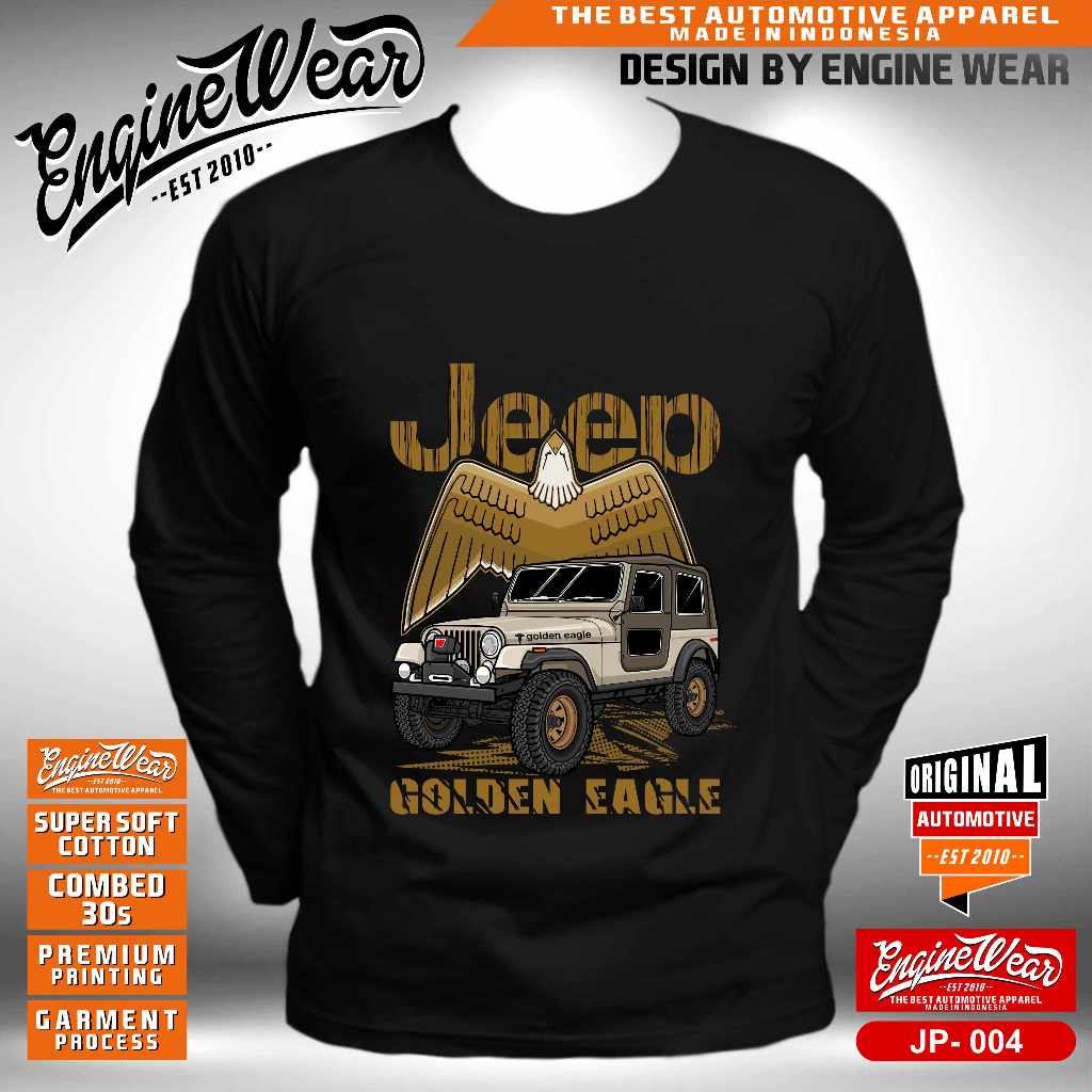 Kaos Jeep CJ7 Tshirt mobil Baju Offroad 4x4 4WD Four wheel drive willys cj6 Cherokee wrangler rubico