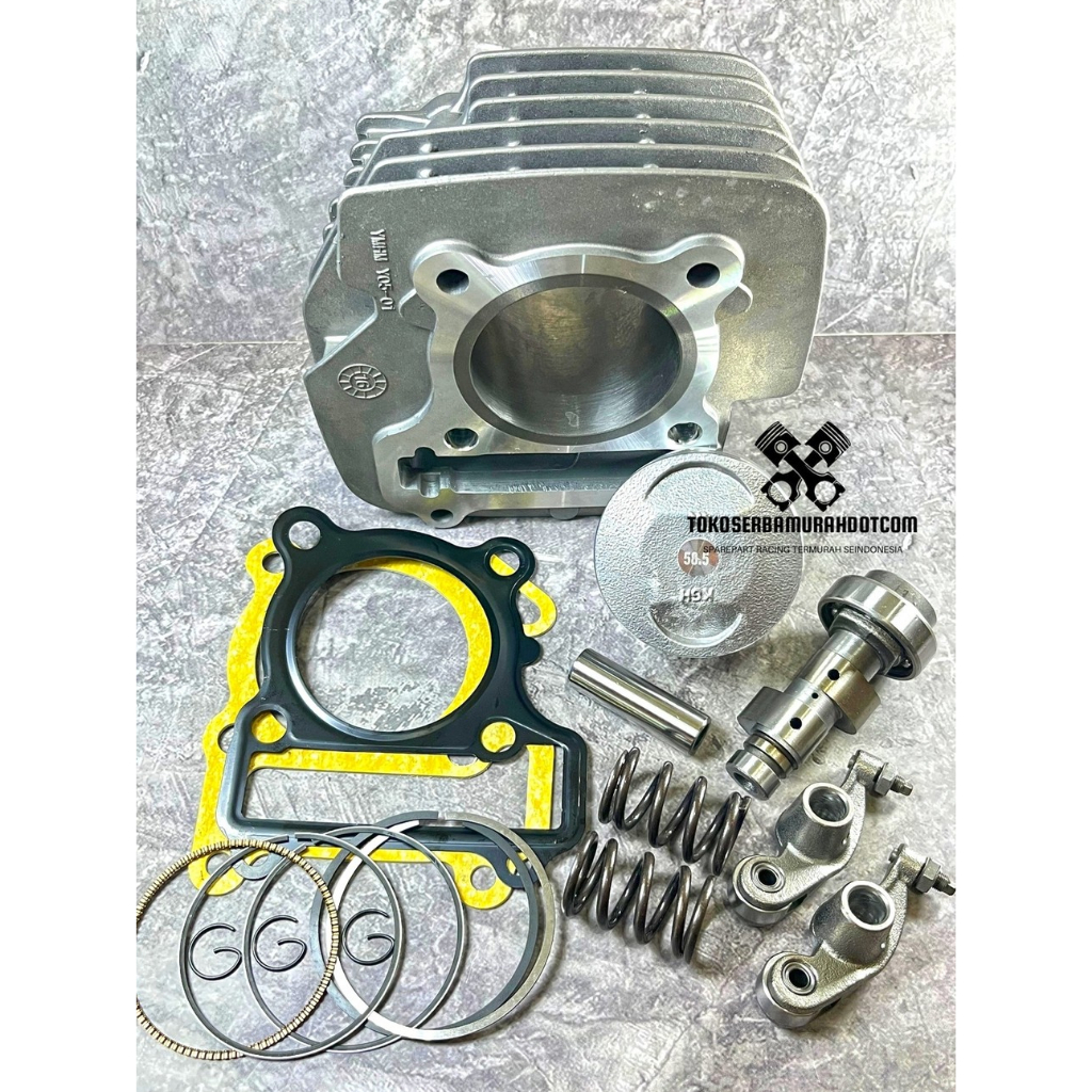 BLOK BORE UP JUPITER Z VEGA R NEW PISTON 58,5 CYLINDER BLOK BORE UP JUPITER Z VEGA R