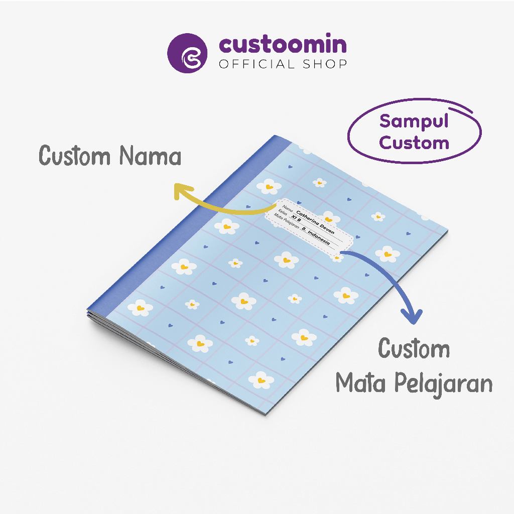 

Sampul Buku #Custom (Untuk B5 dan A5) - Sampul Buku Korean Style - Sampul Estetik | Custoomin