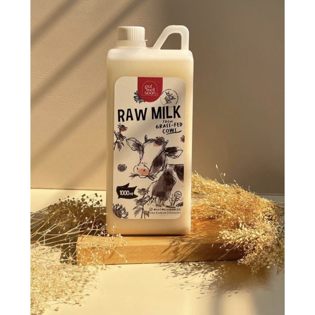 

Raw Cow Milk / Susu Sapi Murni Grassfed Cows Organic Gut Well Soon