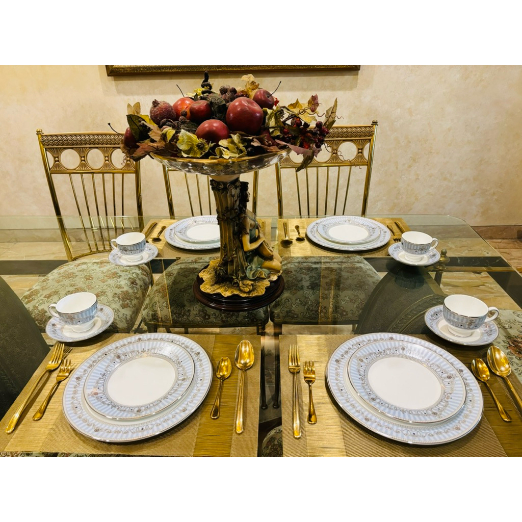 Dinner Set Wedgwood Alexandra Mewah Cantik Piring Makan Set