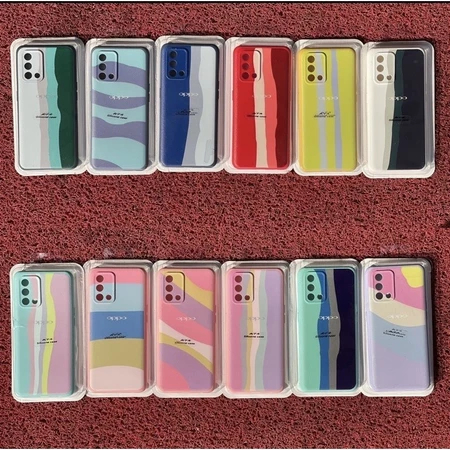 CASE MACARON RAINBOW OPPO RENO 4 / RENO 4F / RENO 5 / RENO 6 5G / RENO 7 4G / RENO 7 5G / RENO 7Z 5G