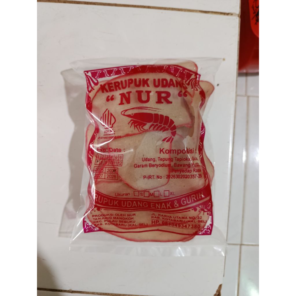 

Kerupuk Udang Merk Nur
