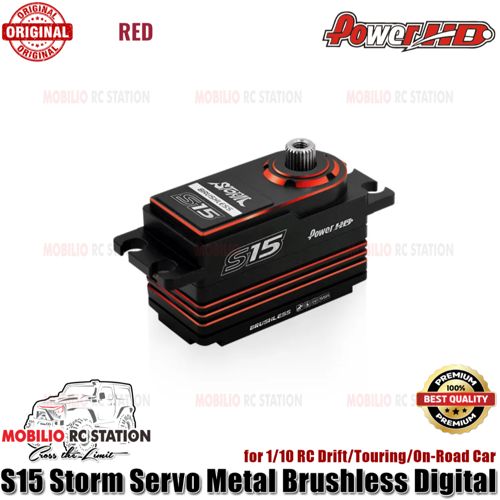 Power HD S15 Storm Servo Metal Brushless Digital for 1/10 RC Drift Touring On-Road Car