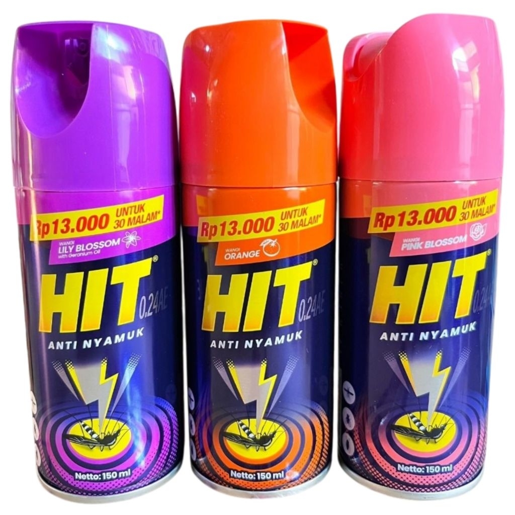 [Anti Nyamuk] HIT Aerosol Semprot Kaleng Kemasan minimalis 150ml