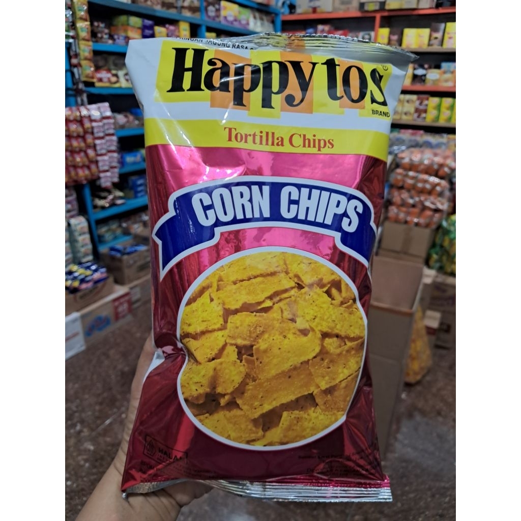 

Happy Tos Merah/ Corn Chips 140g/pcs