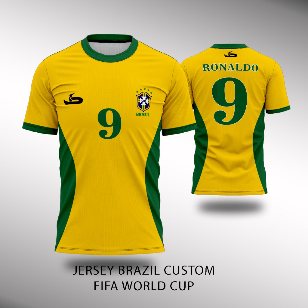 Jersey Brazil Custom Fifa World Cup