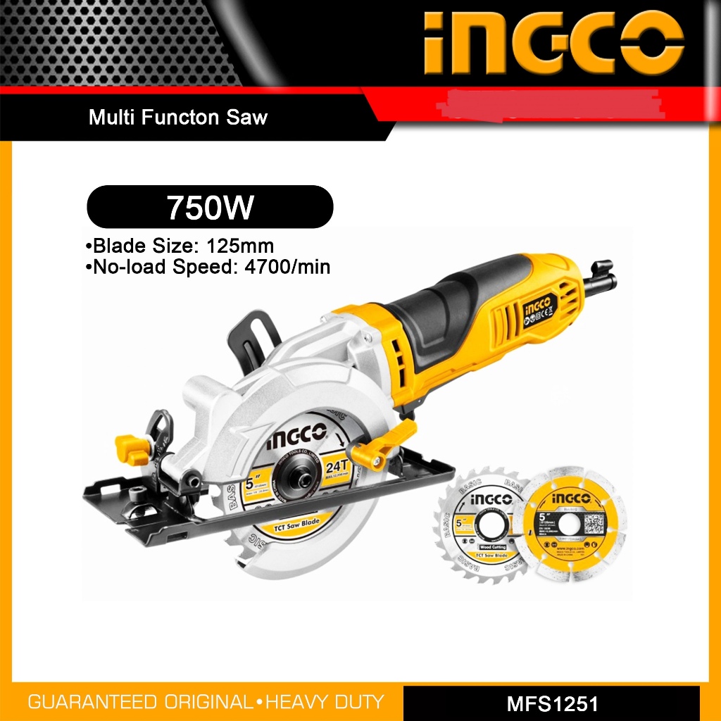 Gergaji Serkel Gerinda (5“）Multi Circular Saw Grinder INGCO MFS1251