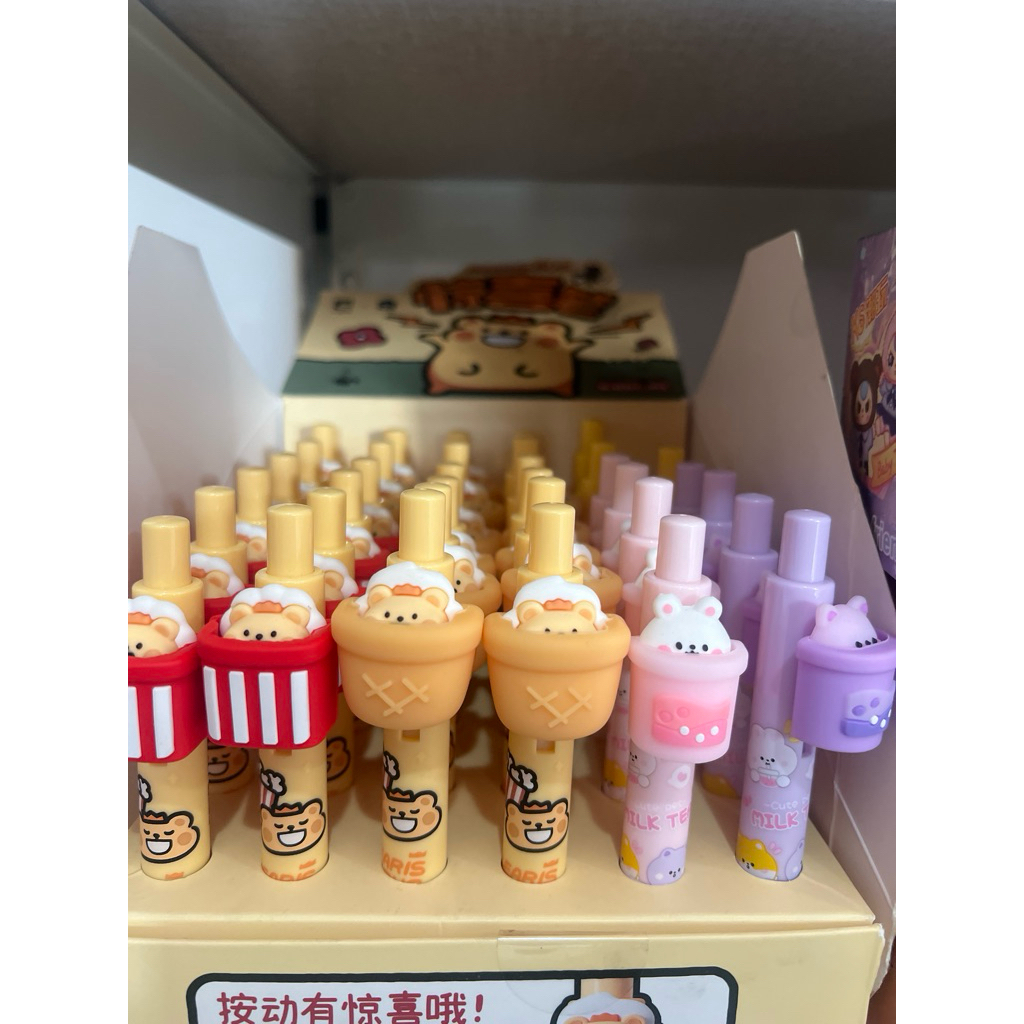 Pulpen Karakter Lucu Bentuk Es Krim & Minuman | Gel Pen Kawaii Isi Ulang