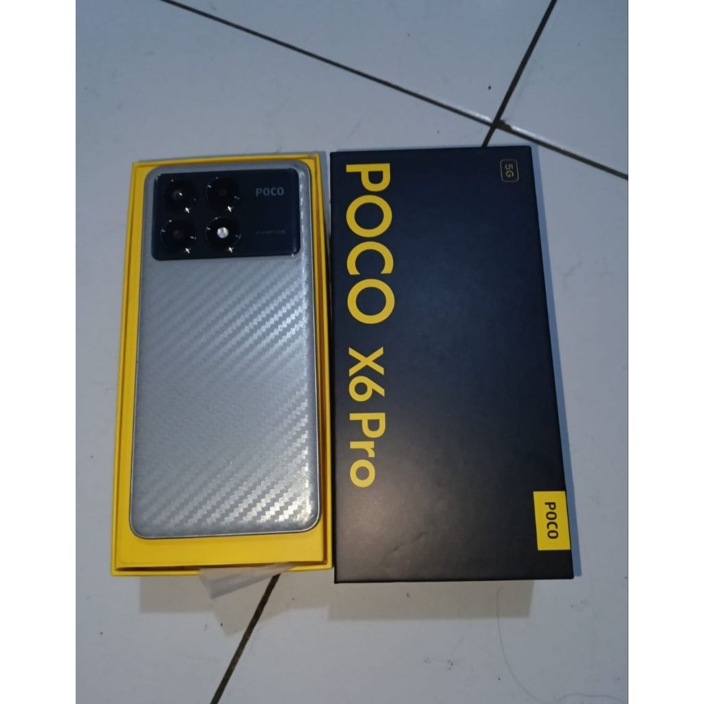 POCO X6 PRO 5G 12/512 FULLSET HP SECOND LIKE NEW