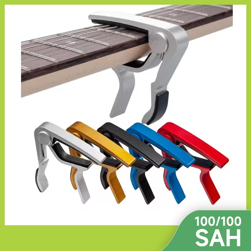 playou Capo Gitar Paduan Aluminium Capo Gitar Akustik Alat Penjepit Gitarr untuk Aksesoris Gitar