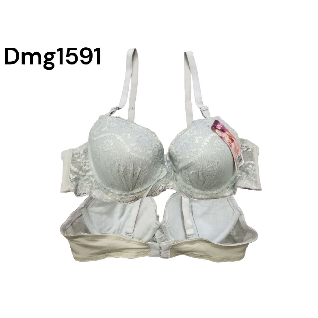 #E Dmg1591 bra branded bra berbusa berkawat bra Riject size 32