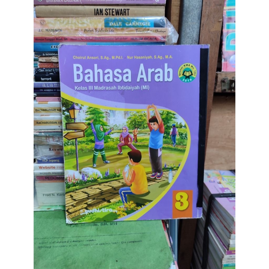 buku bekas. bahasa Arab. kelas 3 SD. madrasah ibtidaiyah. Yudhistira
