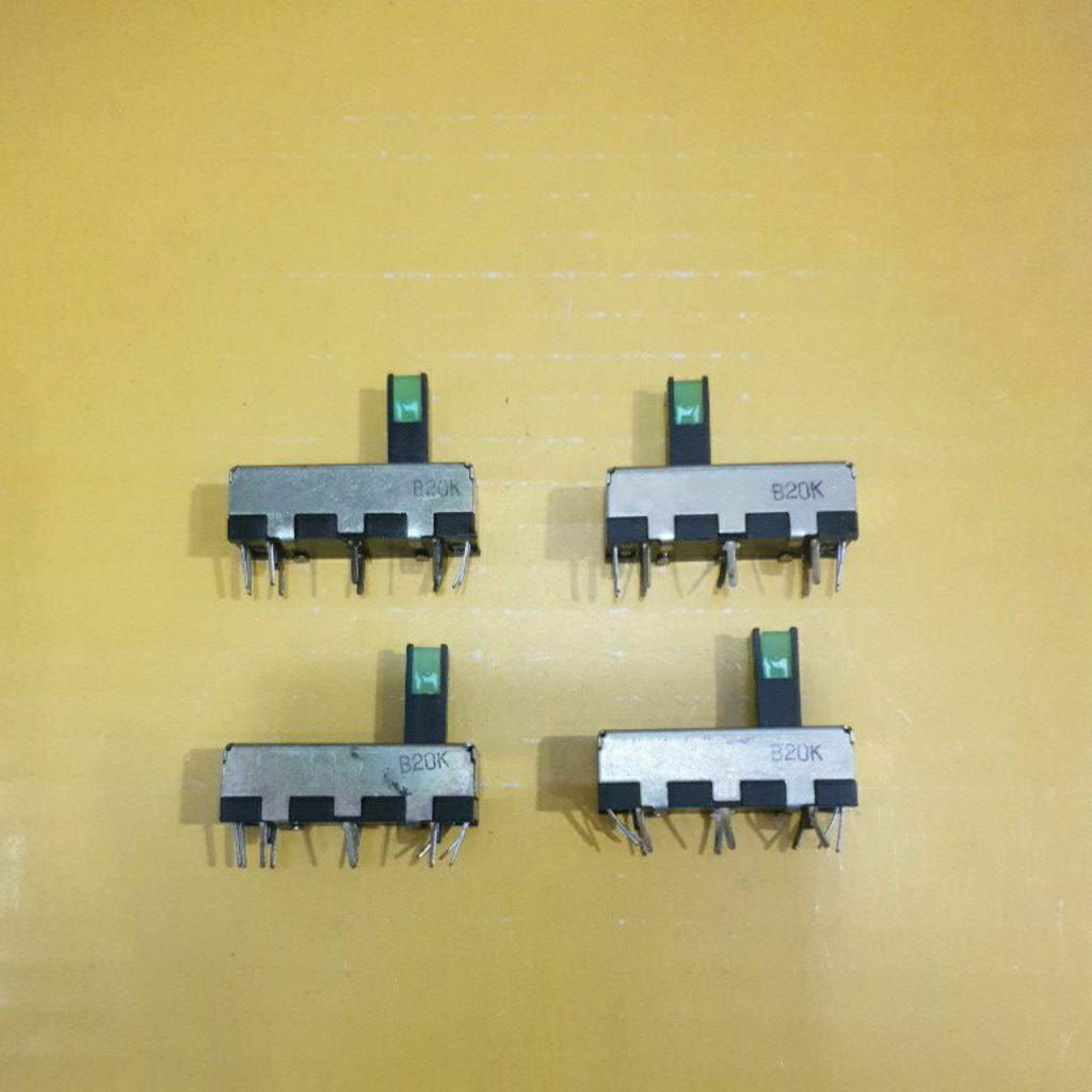 POTENSIO - VOLIUM GESER 20 K OHM + LAMPU INDIKATOR