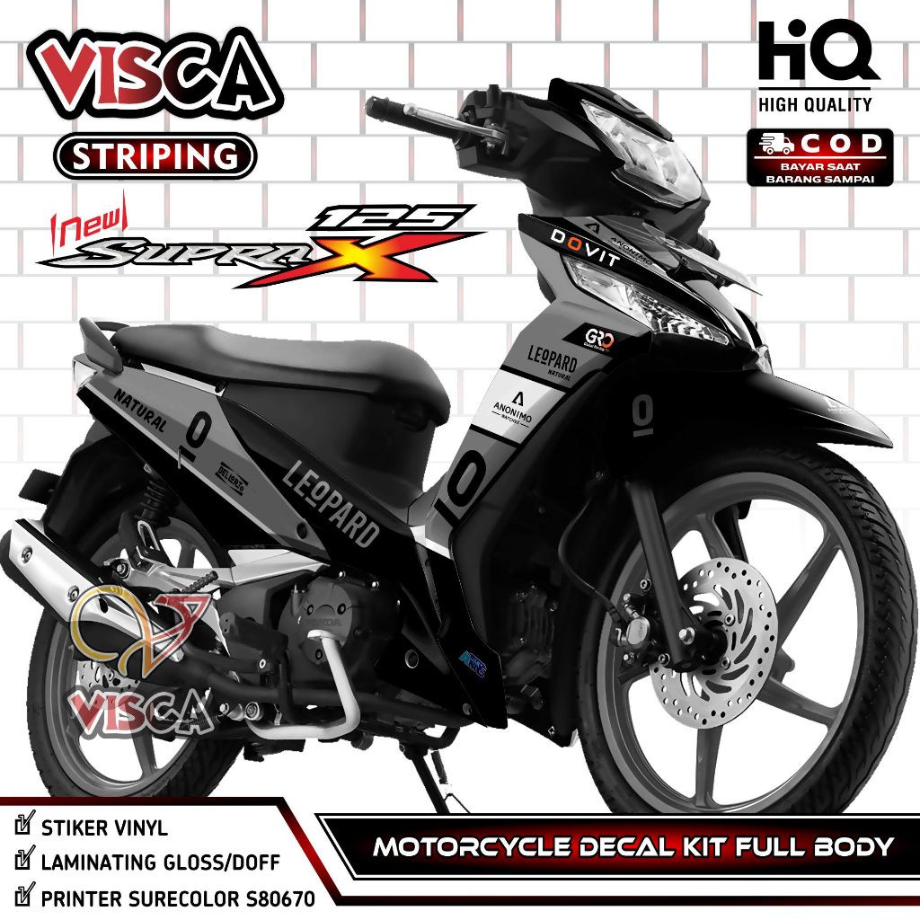 Decal Supra X 125 Fi New Full Body - Stiker Motor Supra X 125 Fi Full Body - Dekal New Supra X 125 F