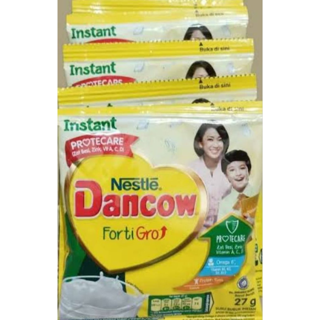 

( renteng) dancow instan fortigro 1renteng isi 10 pcs x 26gram...