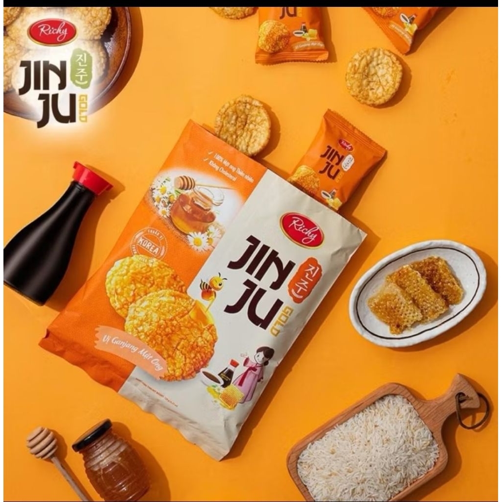 

Cemilan Rice Crackers Jinju Rasa Madu
