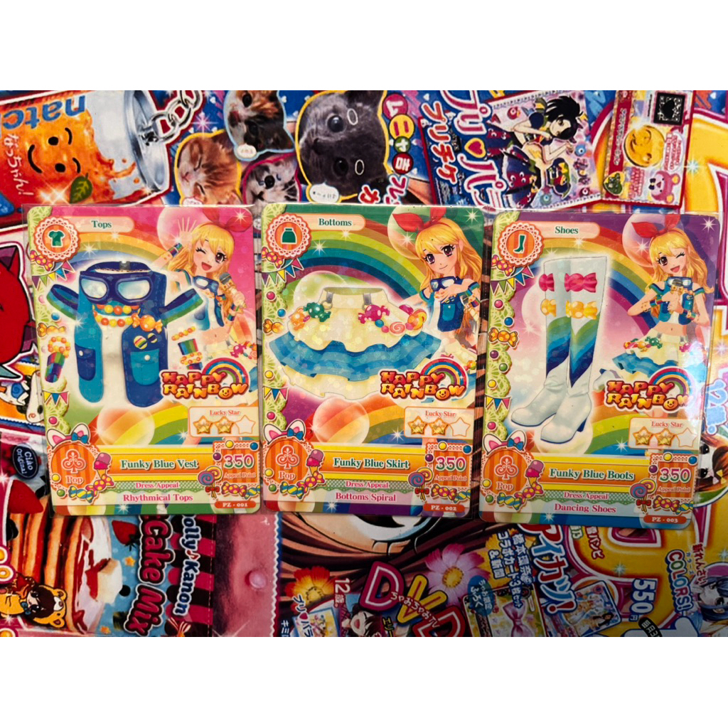 Kartu Aikatsu Ichigo Hoshimiya Funky Blue Coord Fanbook Card Official Ori