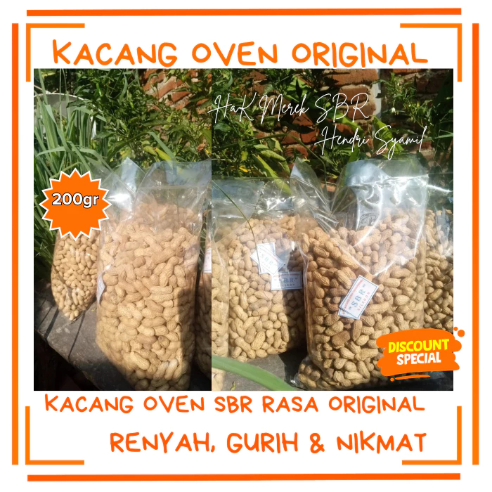 

Kacang Sangrai Oven 200gr | Cemilan Kacang Renyah