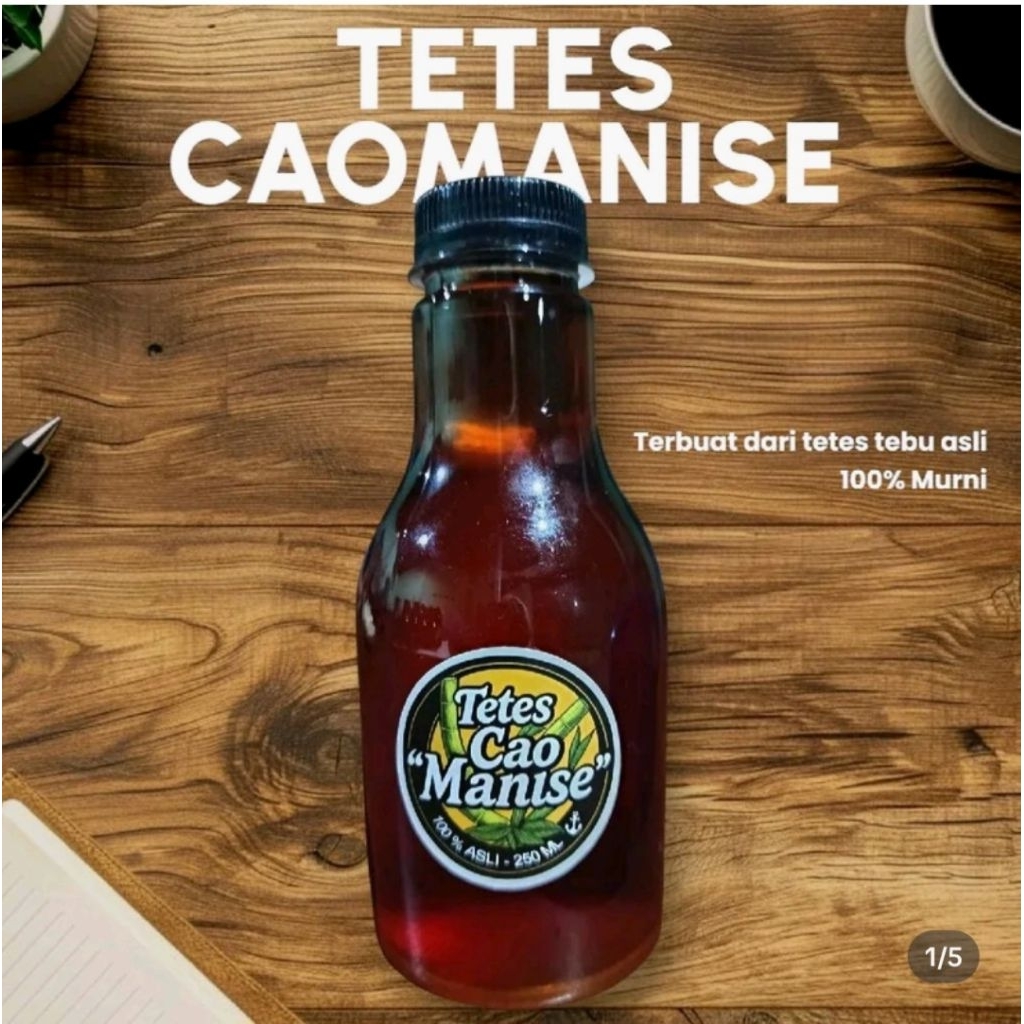 

tetes cao / tetes tebu murni asli 100% dadi tebu | Ukuran 250 ML botol pir