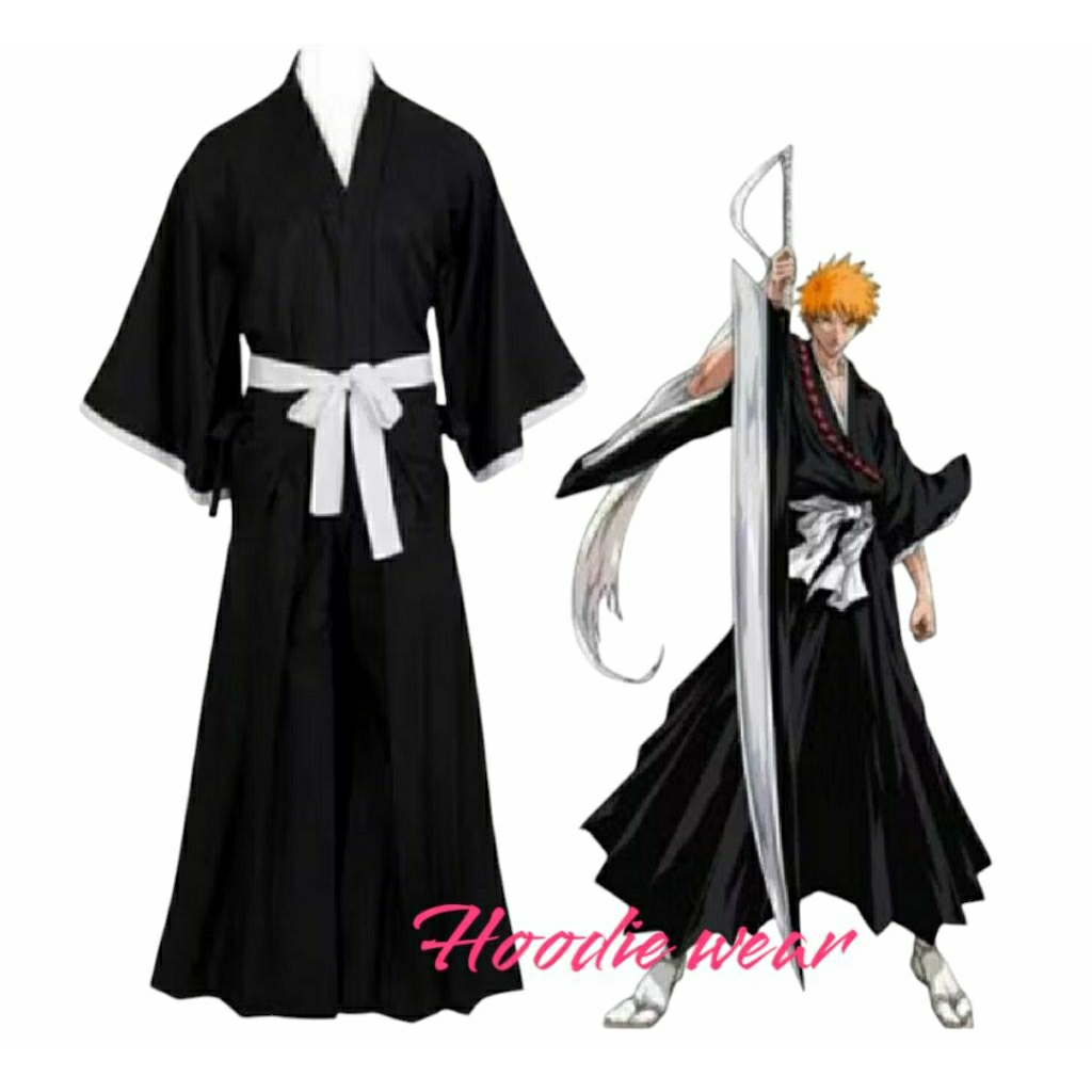 Costum Kimono Hakama Bleach ichigo Costum jepang