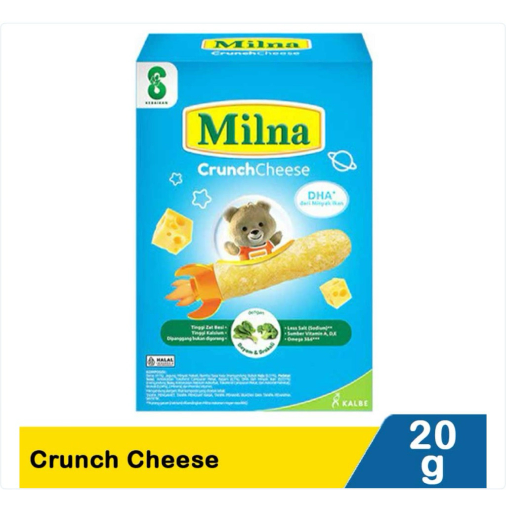 Milna crunch cheese snack biskuit bayi 6-12 bulan