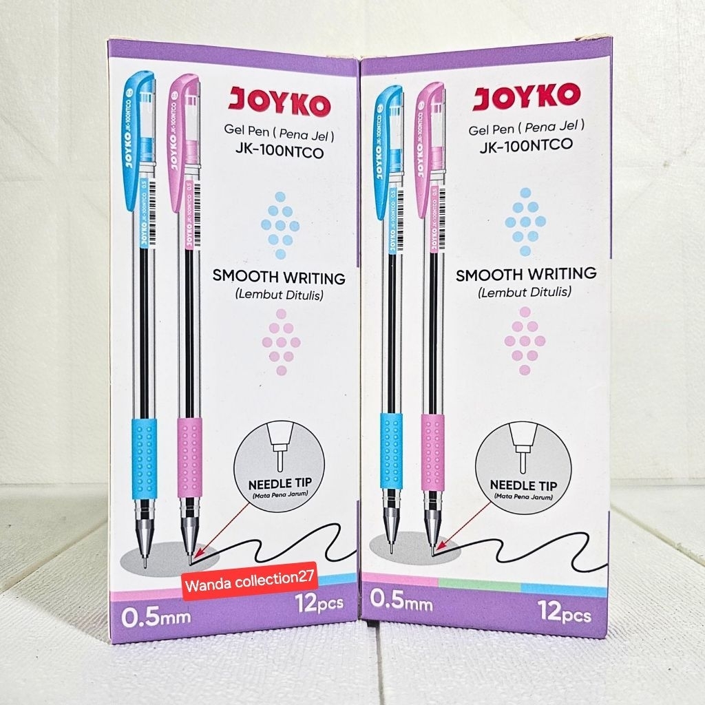 

(Promo) Pulpen Gel Joyko JK-100 NT Bolpoin Pena Jel 0.5mm Dan Big Fill Joyko Gp-330 Tinta Hitam Stationery