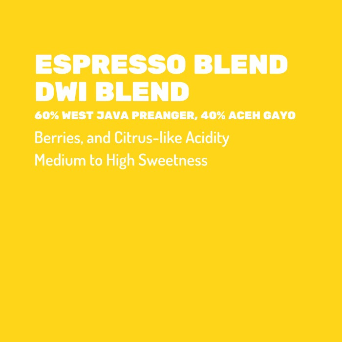 

DWI BLEND - House Blend Espresso 1 KG Arabica