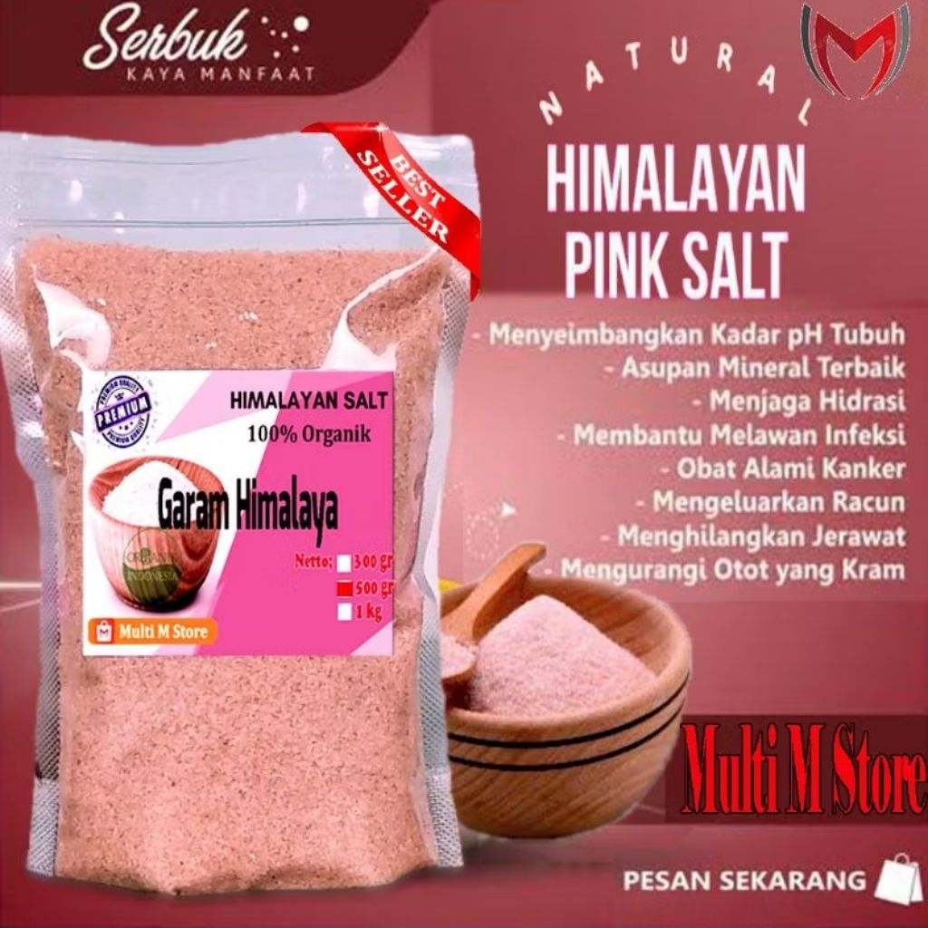 

[ORI] 500 Gram Garam Himalaya | Himalayan Salt Pure Original