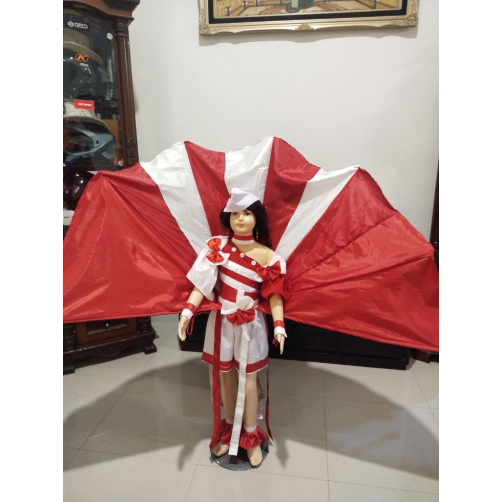 Kostum merah putih anak merak kemerdekaan