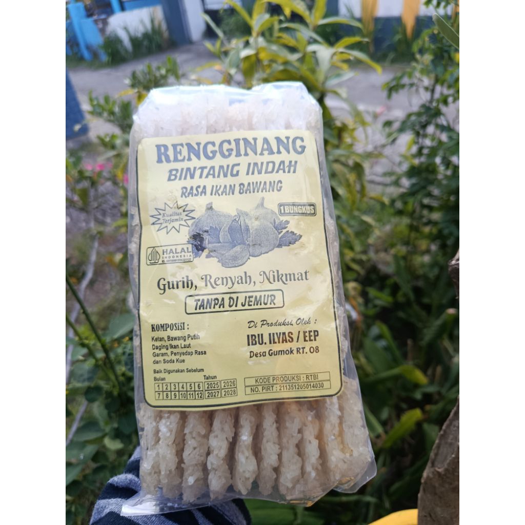 

Rengginang bintang indah Situbondo bawang