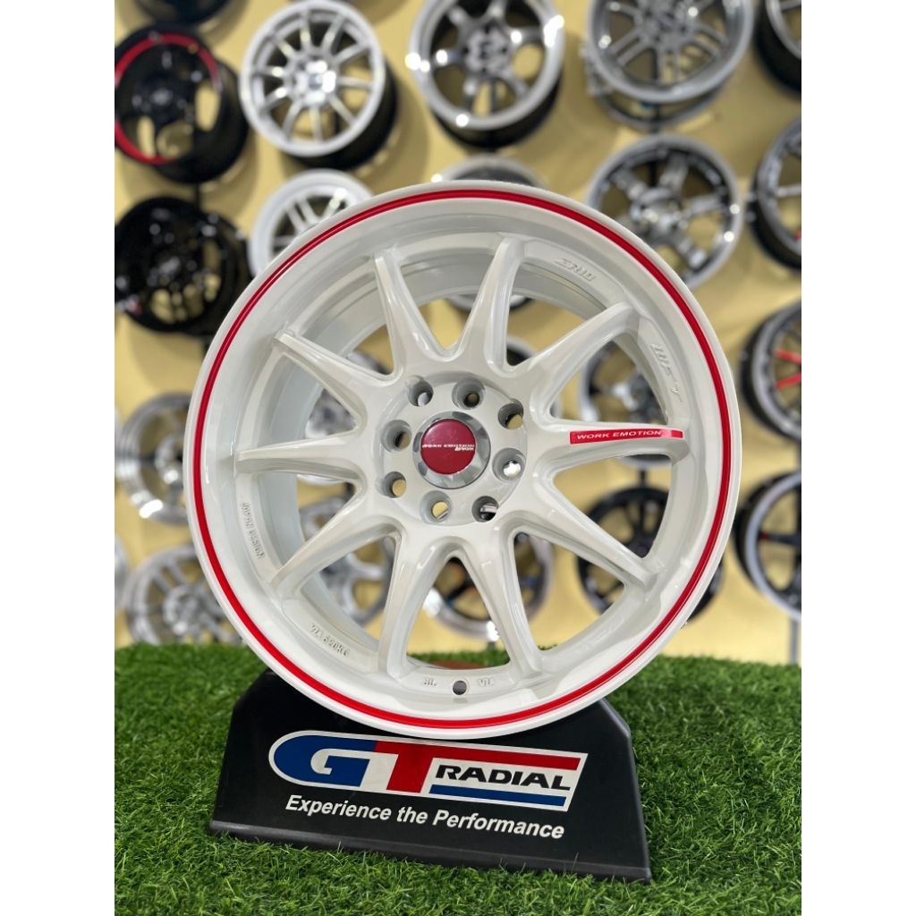 velg work zr10 r16 white pcd 4x100/114 kondisi baru