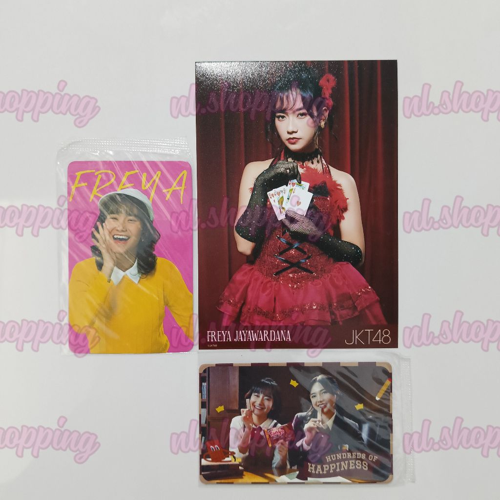 Bundling Photopack Freya Raja Hati All In Tour 2025; Photocard Freya Japota & Photocard Freya Tango