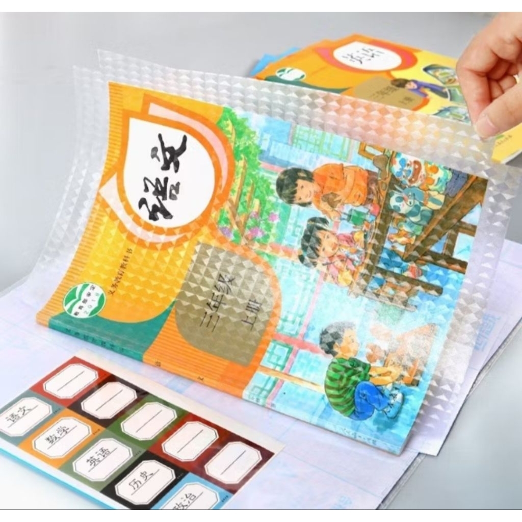 

Sampul Buku PVC Stiker Sampul Buku Isi 10 Lembar Self-Adhesive Book Cover Waterproof