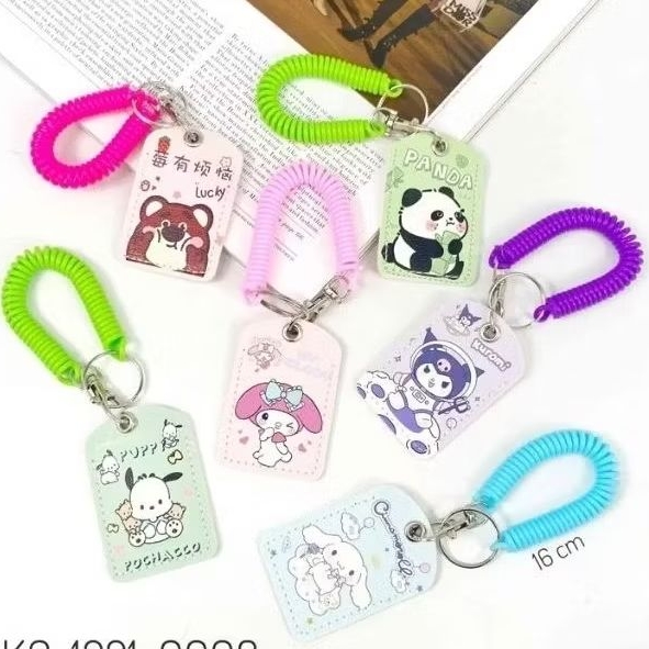 

Gantungan kunci Tas ID Card Postcard Case Name Tag Lanyard