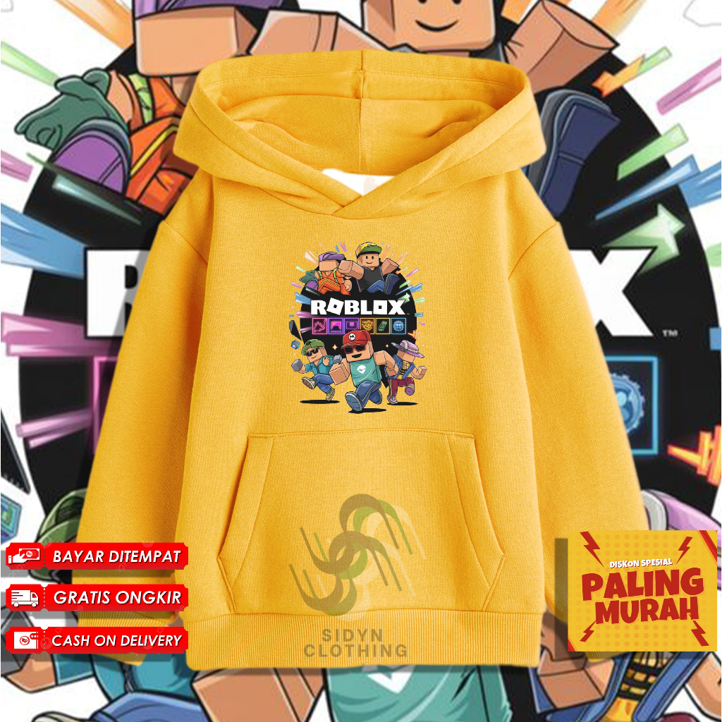 Jaket Hoodie Anak Roblox - Jaket Roblox - Hoodie Roblox -Jaket Hoodie Anak